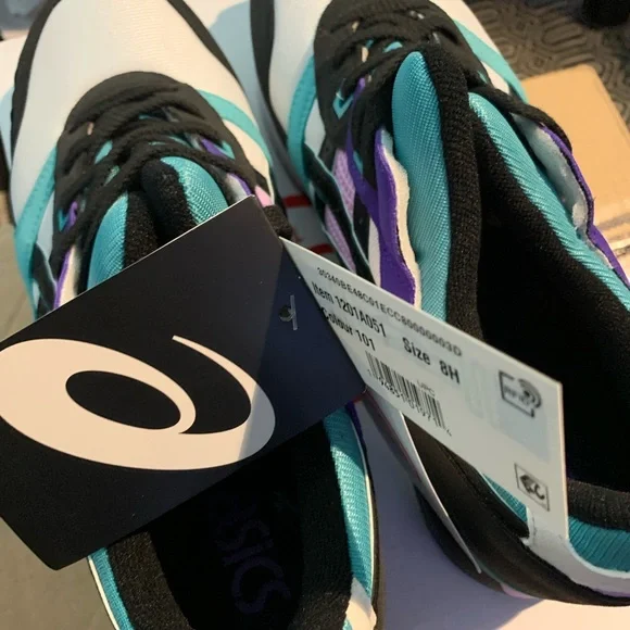 Asics Gel-Lyte III Sneakers - Teal, Purple, Black - Picture 4 of 5
